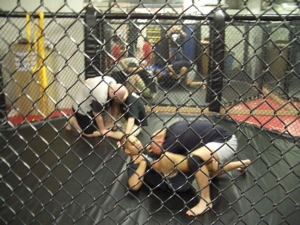 Students Training At Cobra Kai in the Cage